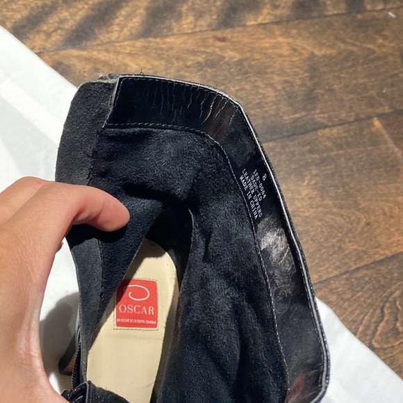 Oscar de la renta black leather booties - Picture 5 of 6